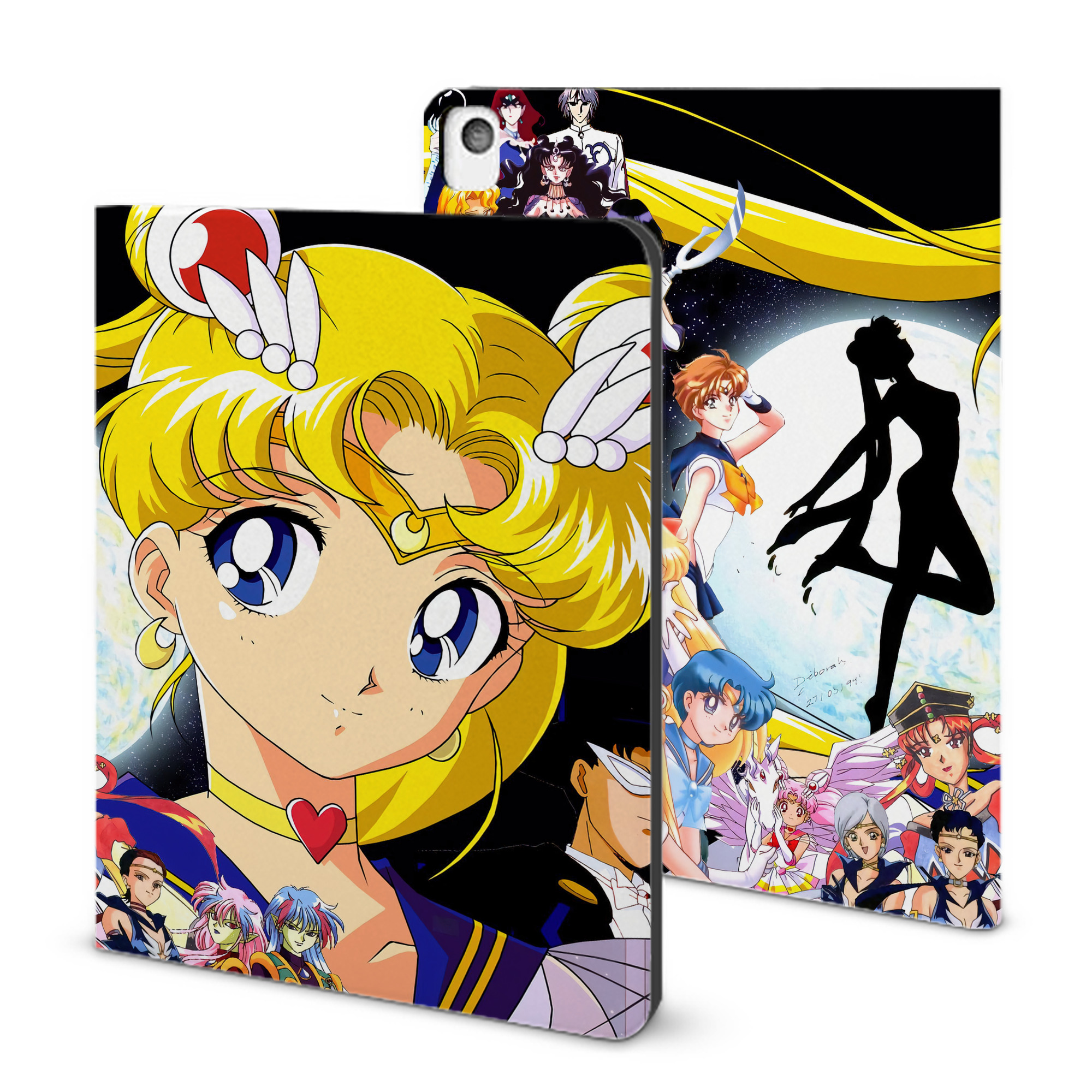 （画像用） 美少女戦士セーラームーン Sailor Moon IPadケース ペンホルダー付き ブックスタイルデザイン